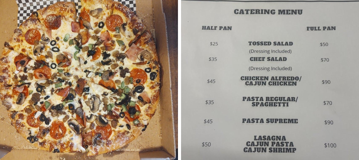 Bernie's Place Menu