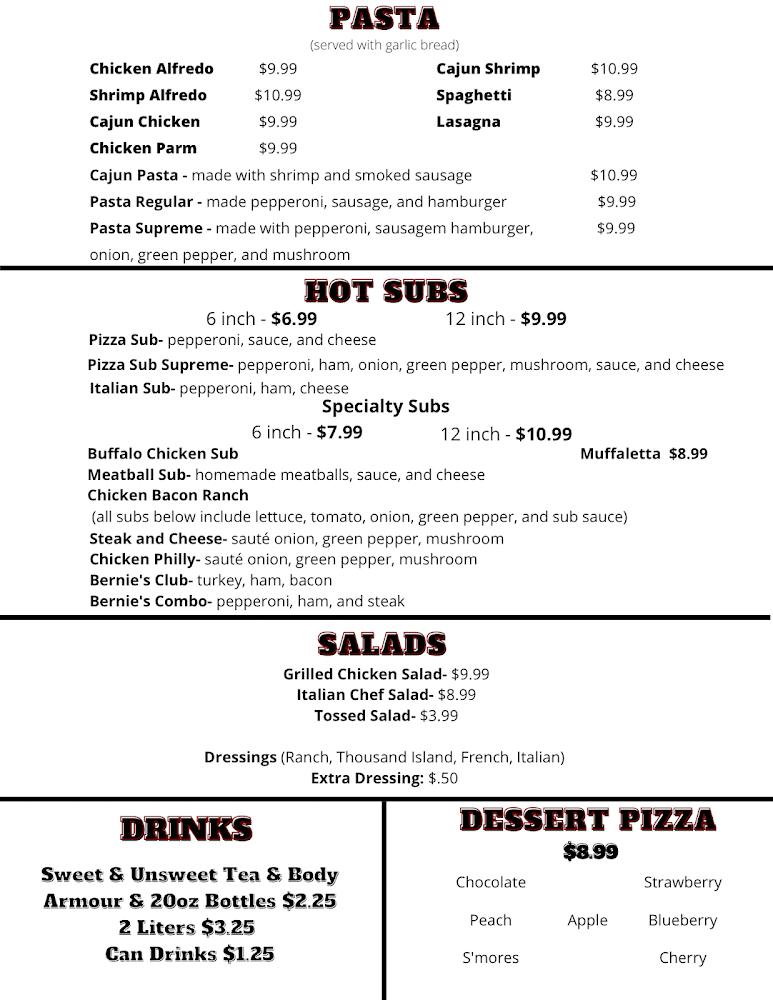 Bernie's Place Menu image 2